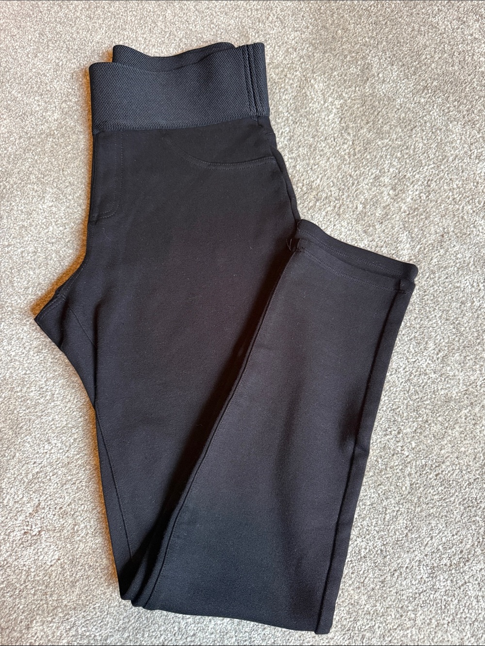 Tahari Black High-Waist Stretch Leggings